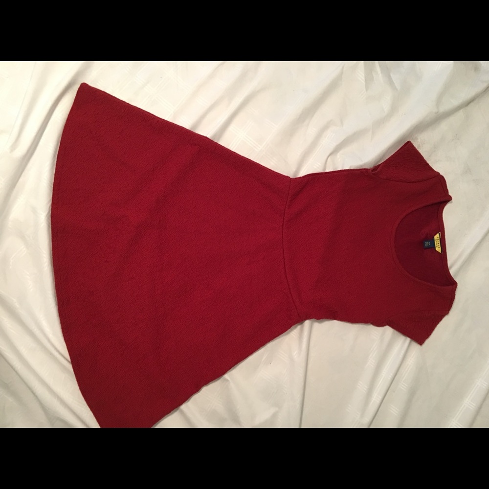 Burgundy rumper dress